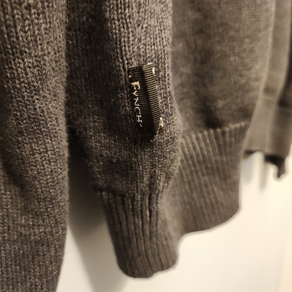 Fynch Hatton Zip Up Sweater - Supersoft Cotton - Gray - Small - Picture 7 of 9